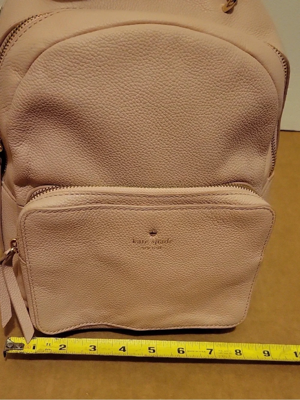 kate spade Blush Pebbled Leather Mini Backpack